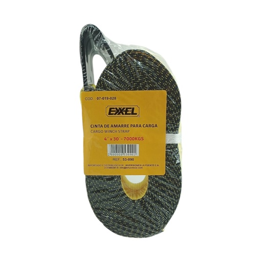 [F0300000342] CINTA DE AMARRE 1Pza 4" x 30FT 7000Kg