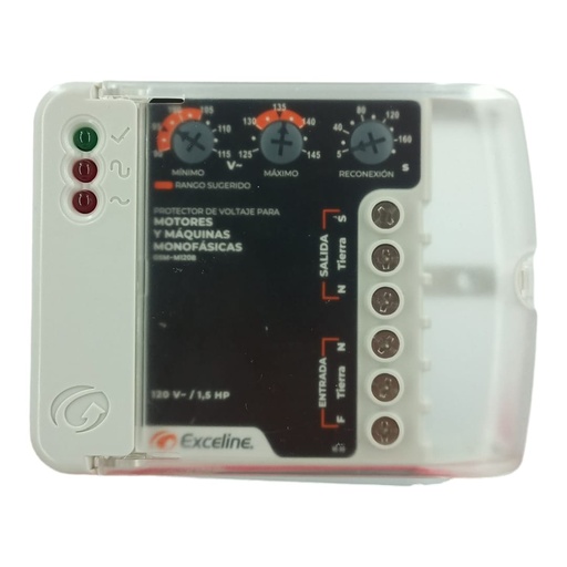 [J0400000103] PROTECTOR CONTRA ALTO Y BAJO VOLTAJE PARA MOTORES MONOFASICO 120V