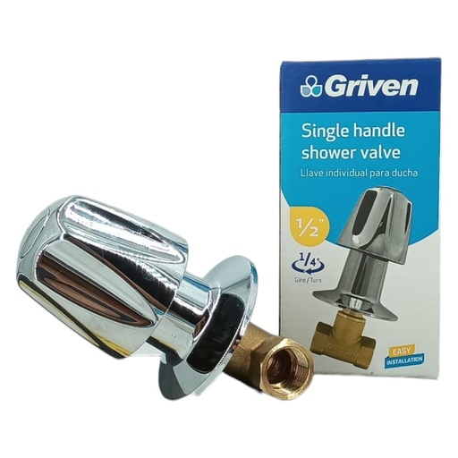 [A0300000600] LLAVE DE DUCHA 1/2" POMO CROMADO