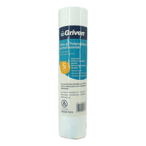 [A1000000009] CARTUCHO PARA FILTRO DE POLIPROPILENO