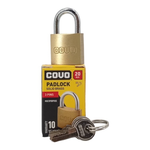 [E0500000071] CANDADO LATON 20mm