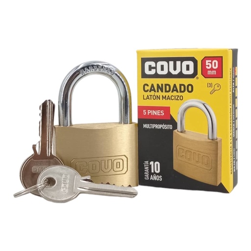 [E0500000074] CANDADO LATON 50mm