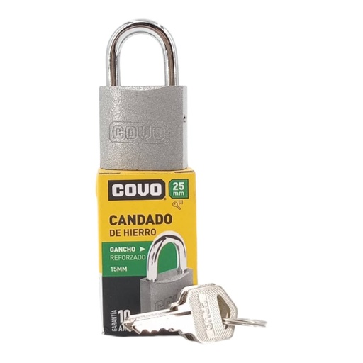 [E0500000075] CANDADO DE HIERRO 25mm