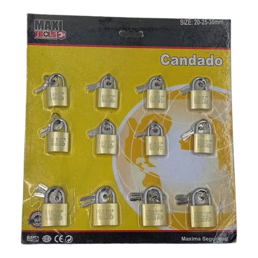 [E0500000076] SET DE CANDADOS 20-25 y 30mm