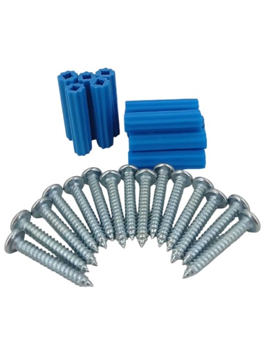 [E0600000210] RAMPLUG AZUL C/TORNILLO 5/16" x 30 Pzs