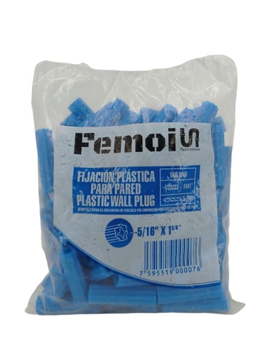 [E0600000213] RAMPLUG AZUL 5/16" x 100Pzs