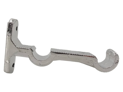 [E0600000217] SOPORTE CORTINERO DOBLE 3/4" CROMADO x UNIDAD