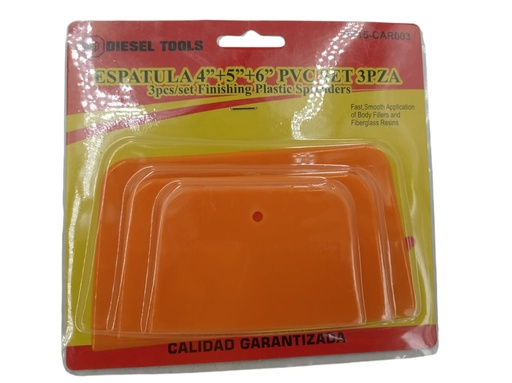 [F0300000388] JUEGO DE ESPATULAS PLASTICAS 3Pzas