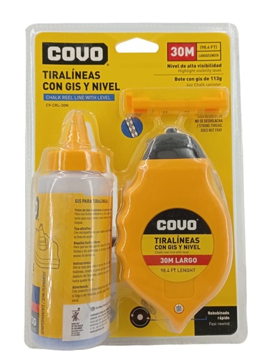 [F0300000390] TIRALINEA PLASTICO CON GIS Y NIVEL 30M