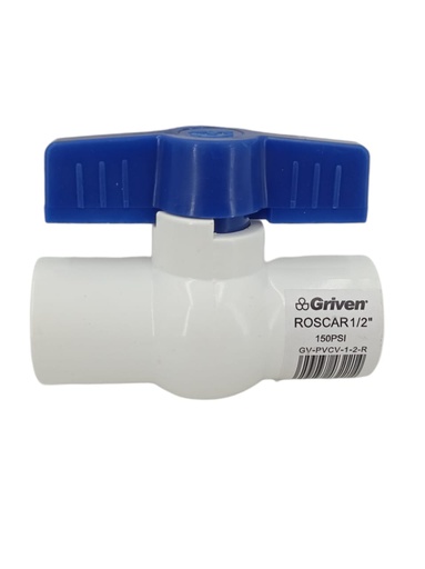 [A0300000610] LLAVE DE BOLA PVC 1/2" C/ROSCA