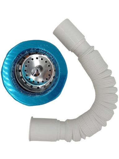 [A0400000086] DESAGUE FREGADERO 4" C/SIFON CORRUGADO