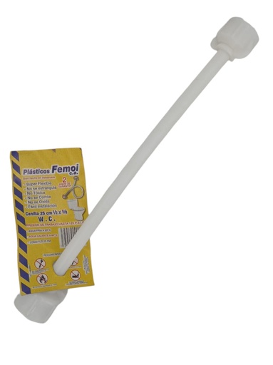[A0300000617] CANILLA PLASTICA 1/2" x 5/8" 25cm