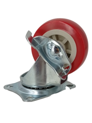 [E1100000019] RUEDA PVC 3" C/FRENO