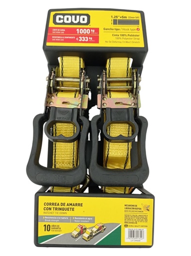 [F0300000437] CINTA DE AMARRE 2Pza 1" x 5M 1000Kg