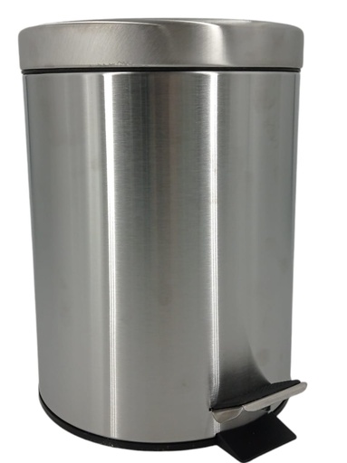 [C0100000033] PAPELERA CILINDRICA DE 5L ACERO INOX