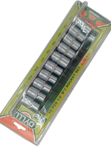 [F0100000562] JUEGO DADO PUNTA HEXAGONAL Y TORX 1/2" 10 PZS