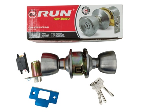 [E0500000092] CERRADURA PARA HABITACION ACERO INOX