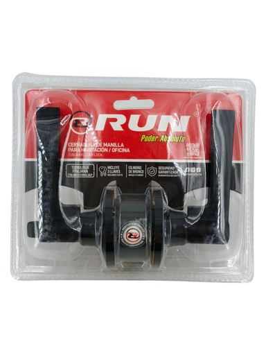 [E0500000097] CERRADURA DE MANILLA  DE HAB/OFICINA NEGRO MATE