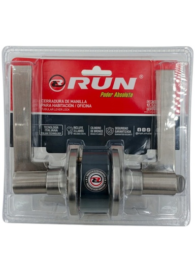 [E0500000107] CERRADURA DE MANILLA  DE HAB/OFICINA ACERO INOX