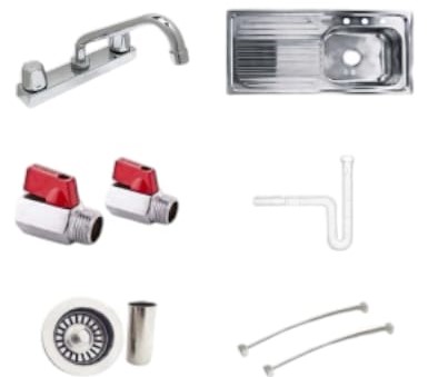 [C0100000040] KIT DE FREGADERO IDEAL-104 8 Pzs