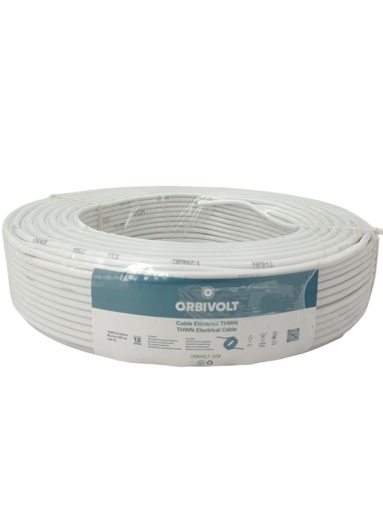 [J0500000321] CABLE THWN 12 AWG x 100Mts BLANCO