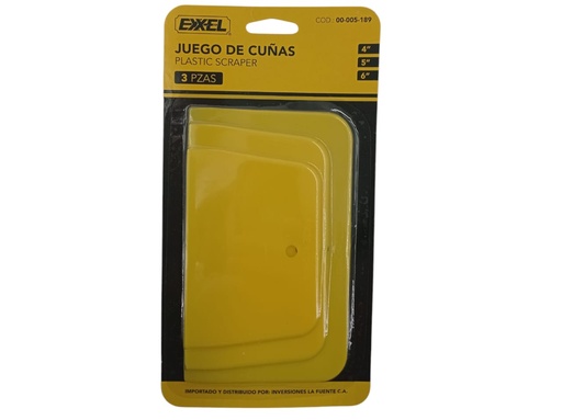 [F0300000569] JUEGO DE ESPATULAS PLASTICAS 3Pzas