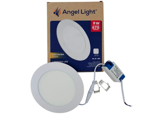 [J0500000333] LAMPARA 9W LED REDONDA EMPOTRAR BLANCO
