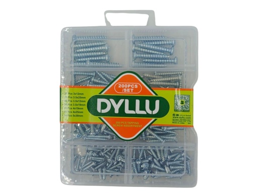 [E0600000351] SET DE TORNILLOS PAN HEAD (200Pzs)