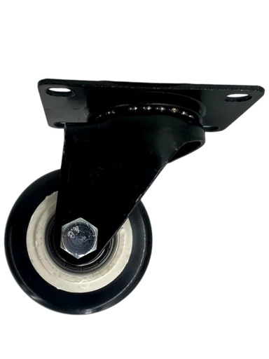 [E1100000035] RUEDA GIRATORIA 2" C/BASE NEGRA