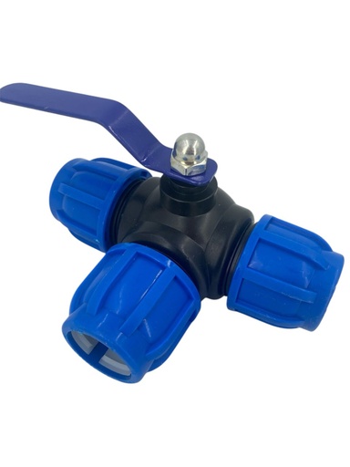 [G0800000179] LLAVE DE BOLA TEE DE RIEGO 40mm M/METALICO