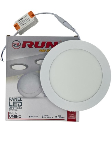 [J0400000142] LAMPARA LED 12W EMPOTRAR REDONDA