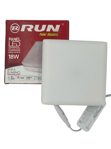 [J0400000143] LAMPARA LED 18W CUADRADA SUPERFICIAL B/INFINITO