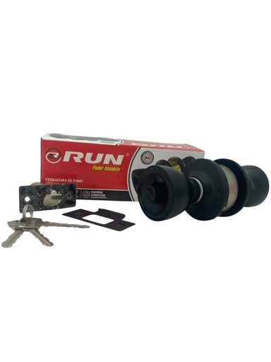 [E0500000121] CERRADURA DE HAB/OFIC. NEGRO MATE
