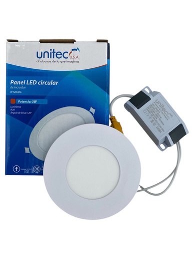 [J0400000151] LAMPARA 3W LED EMPOTRAR REDONDA BLANCO