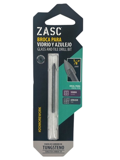 [F0100000691] MECHA P/VIDRIO Y CERAMICA PUNTA DE CARBURO 1/8''