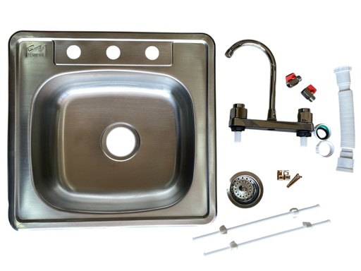 [C0100000044] KIT DE FREGADERO JAPPY IDEAL-105 8 Pzs