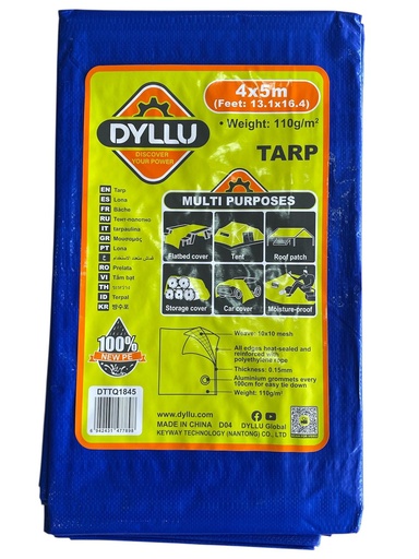 [G0300000025] LONA  PLASTICA 4 X 5Mts COLORES